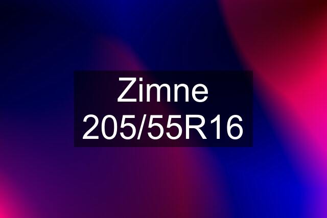 Zimne 205/55R16