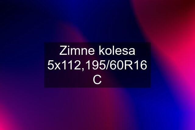 Zimne kolesa 5x112,195/60R16 C