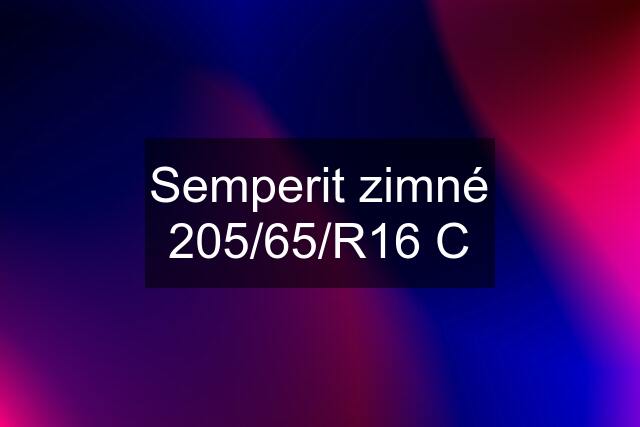 Semperit zimné 205/65/R16 C