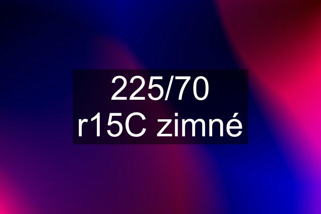 225/70 r15C zimné
