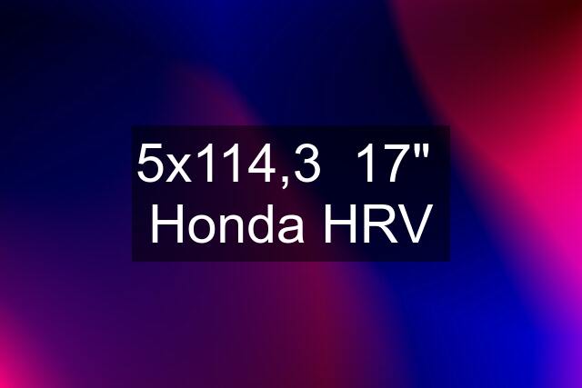 5x114,3  17"  Honda HRV