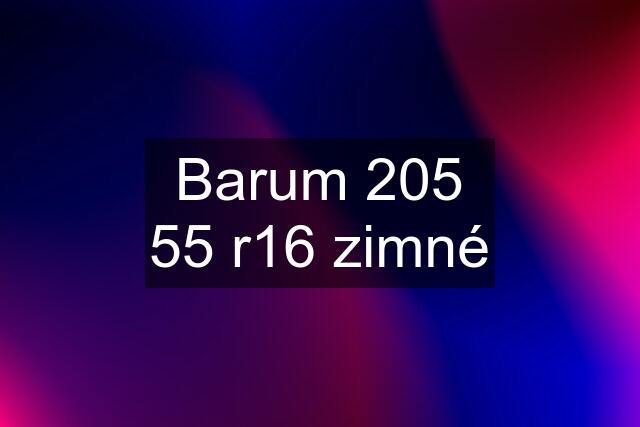 Barum 205 55 r16 zimné