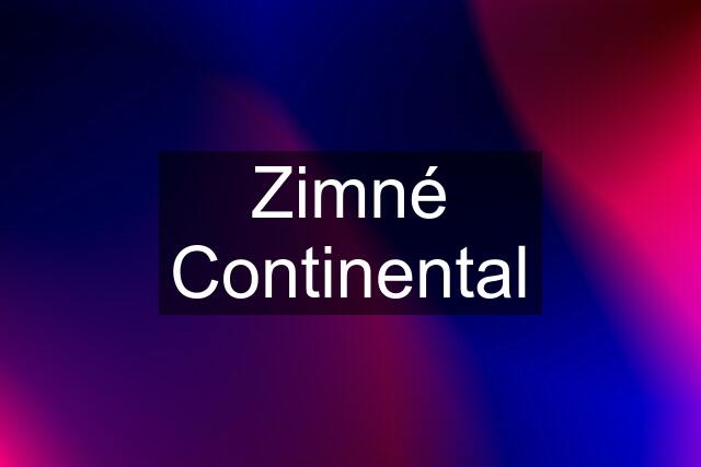 Zimné Continental