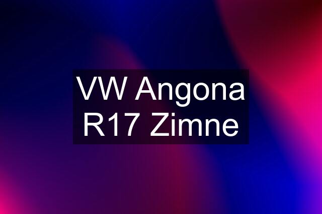 VW Angona R17 Zimne