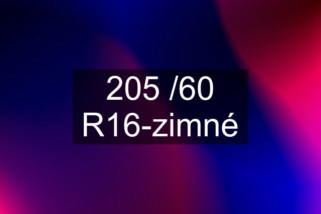 205 /60 R16-zimné