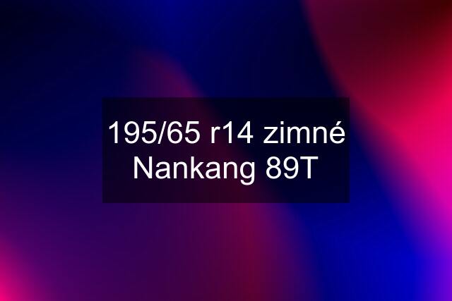 195/65 r14 zimné Nankang 89T