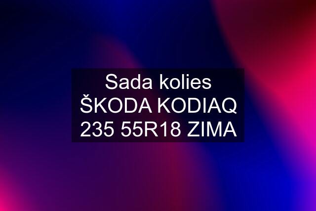 Sada kolies ŠKODA KODIAQ 235 55R18 ZIMA