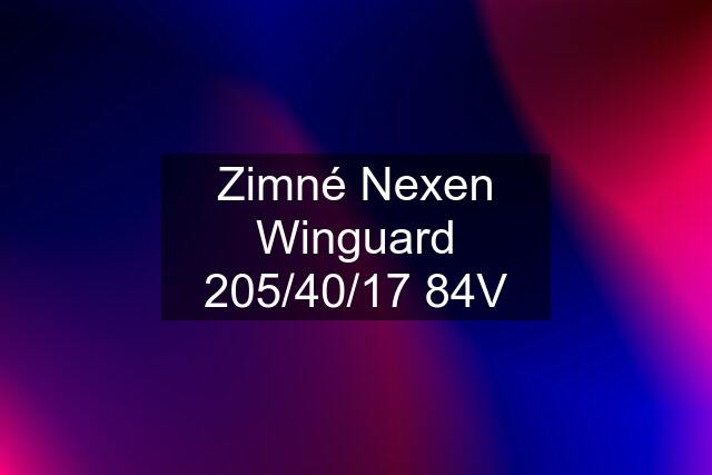 Zimné Nexen Winguard 205/40/17 84V