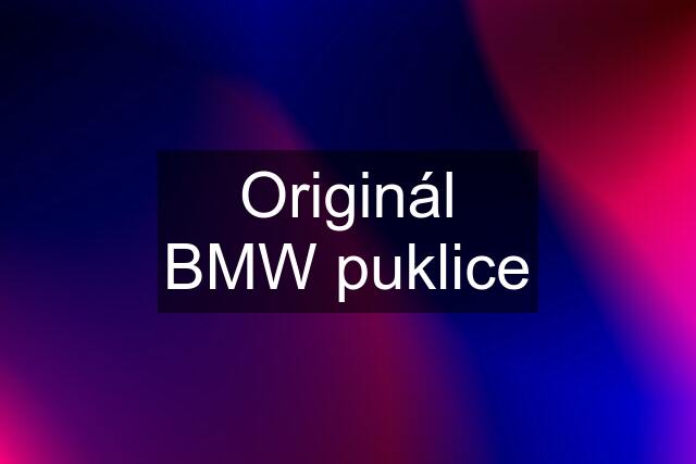 Originál BMW puklice