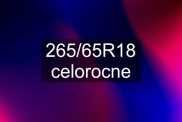 265/65R18 celorocne