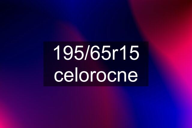 195/65r15 celorocne