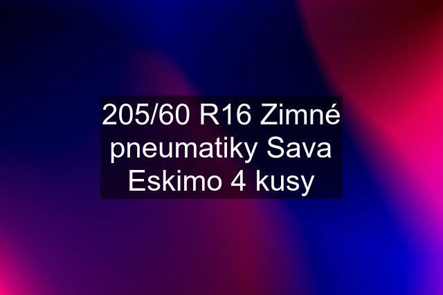 205/60 R16 Zimné pneumatiky Sava Eskimo 4 kusy