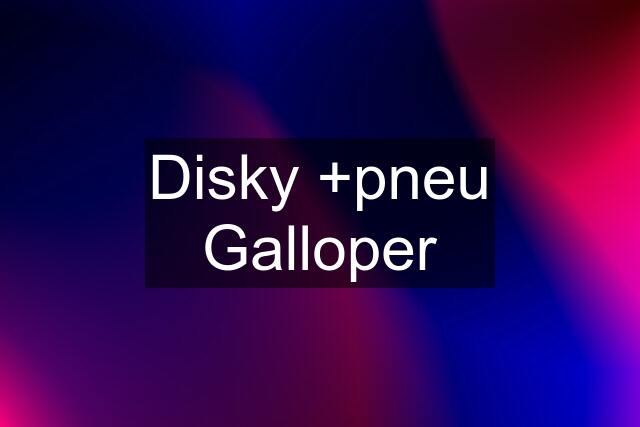 Disky +pneu Galloper