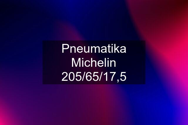 Pneumatika Michelin 205/65/17,5