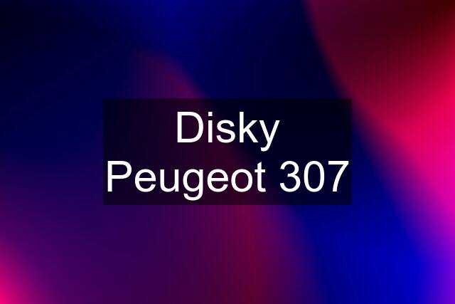 Disky Peugeot 307