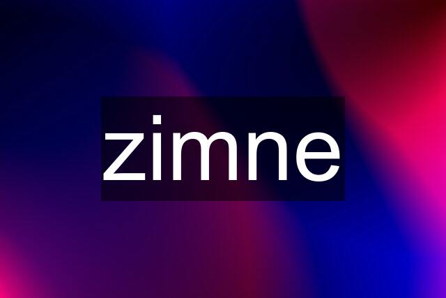 zimne