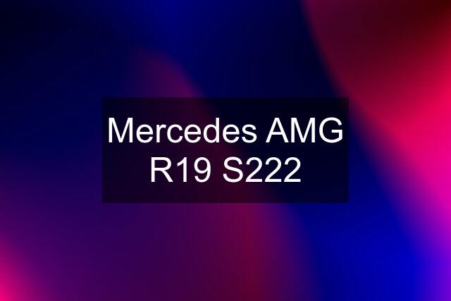 Mercedes AMG R19 S222