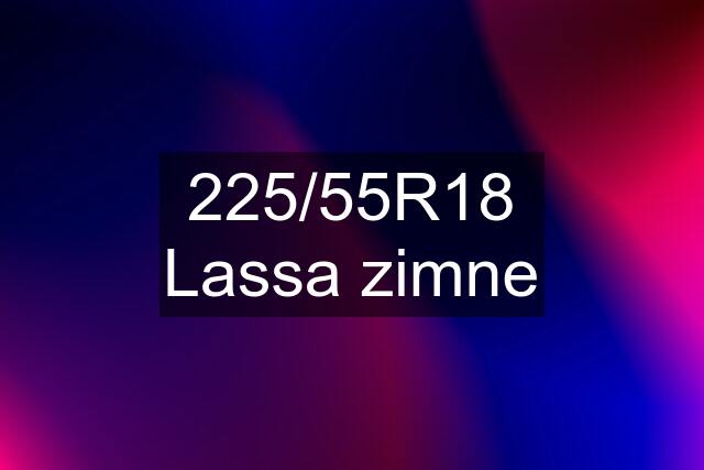 225/55R18 Lassa zimne