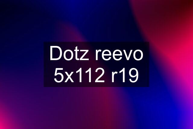 Dotz reevo 5x112 r19