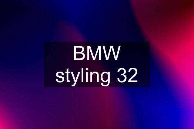 BMW styling 32