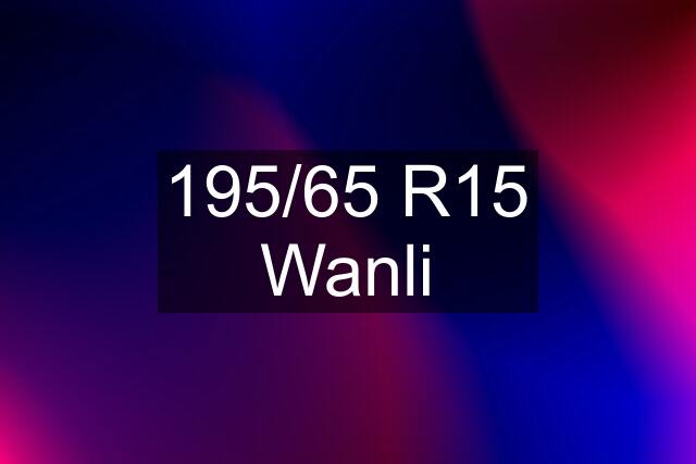 195/65 R15 Wanli