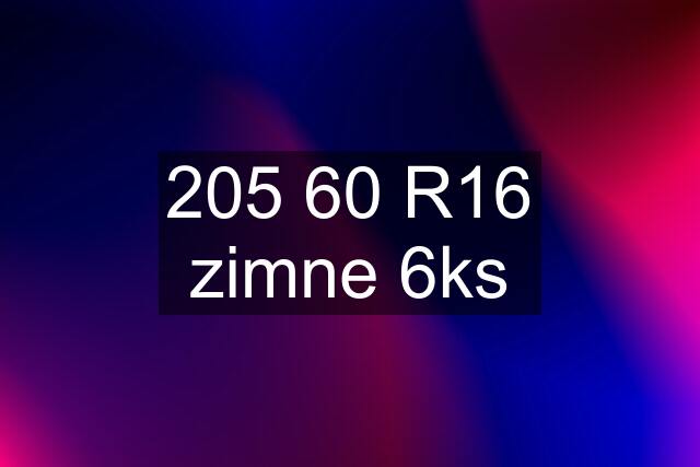 205 60 R16 zimne 6ks