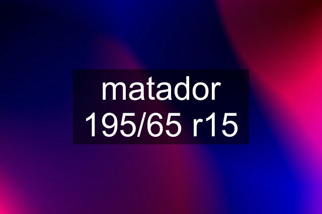 matador 195/65 r15