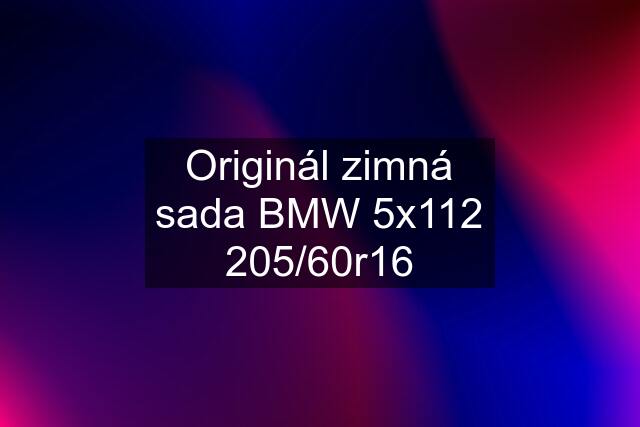 Originál zimná sada BMW 5x112 205/60r16