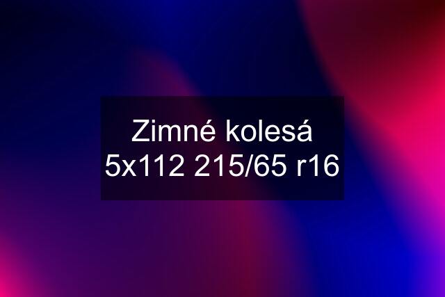 Zimné kolesá 5x112 215/65 r16