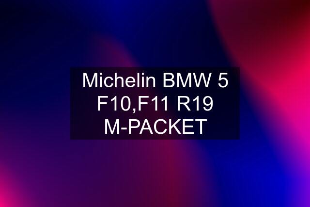 Michelin BMW 5 F10,F11 R19 M-PACKET