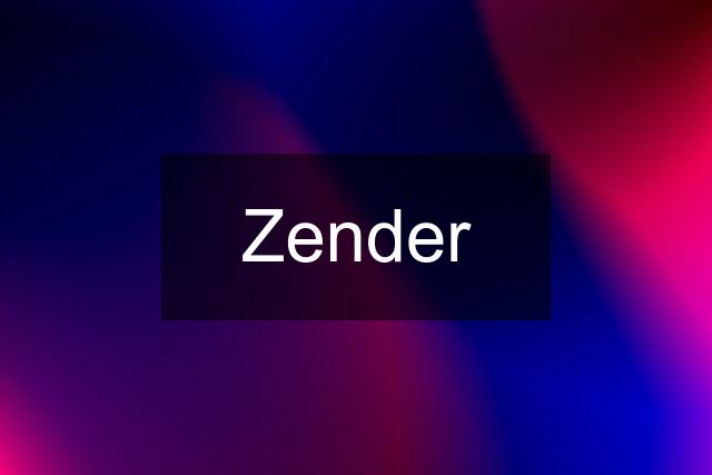 ✅️ Zender ❌️