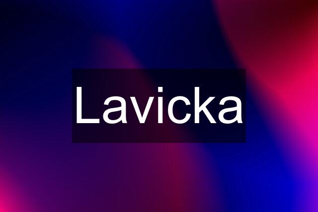 Lavicka