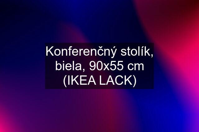 Konferenčný stolík, biela, 90x55 cm (IKEA LACK)