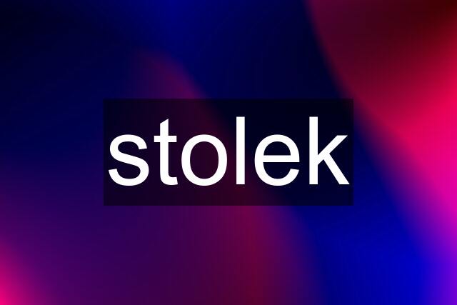 stolek