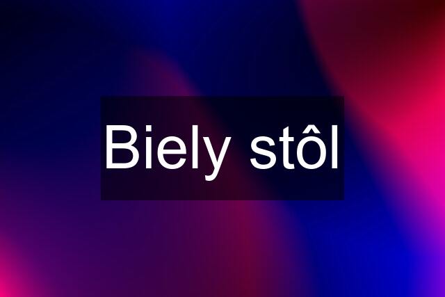 Biely stôl