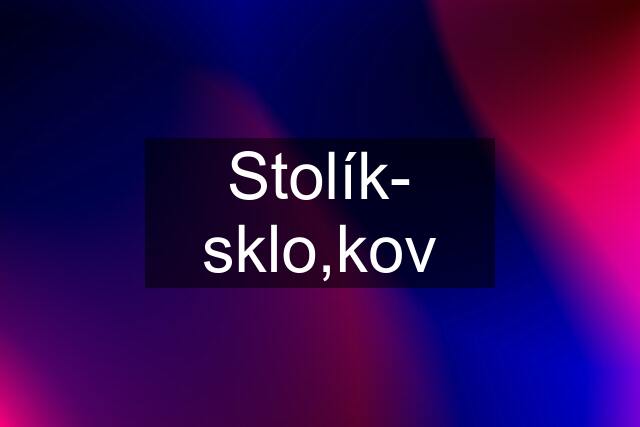 Stolík- sklo,kov