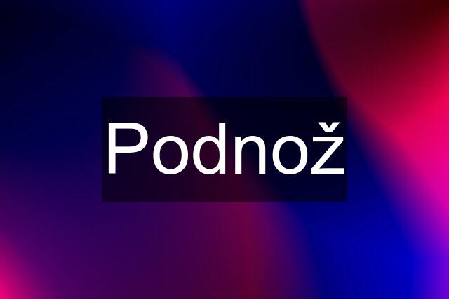 Podnož