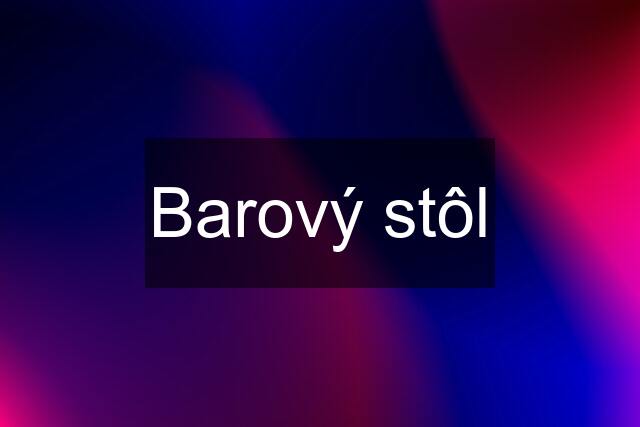 Barový stôl