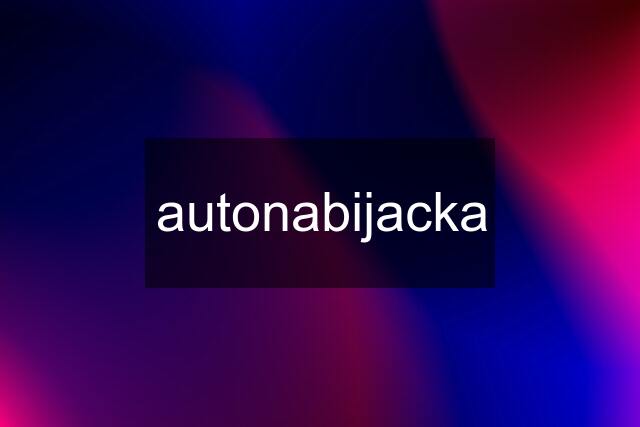 autonabijacka