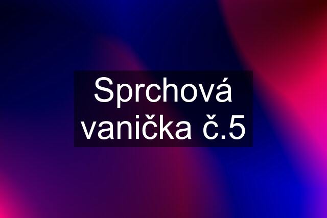 Sprchová vanička č.5