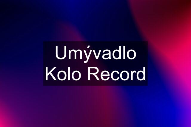 Umývadlo Kolo Record