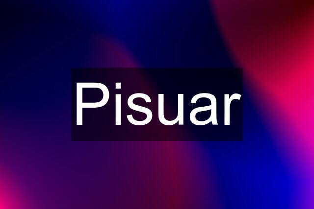 Pisuar