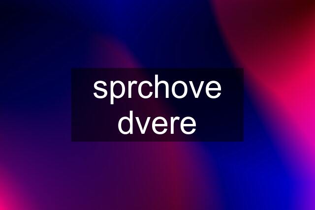 sprchove dvere