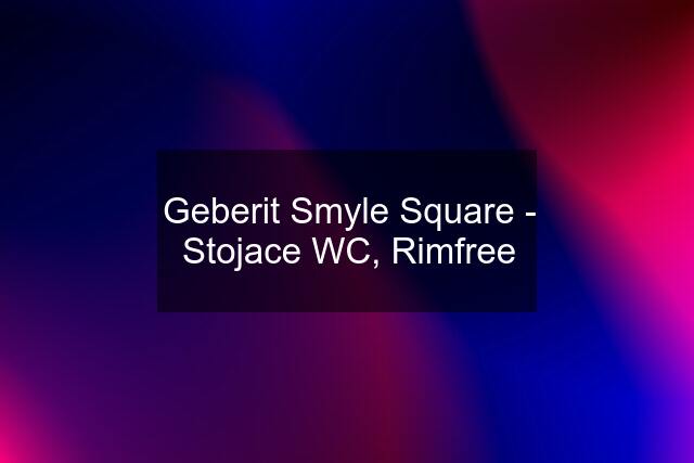 Geberit Smyle Square - Stojace WC, Rimfree