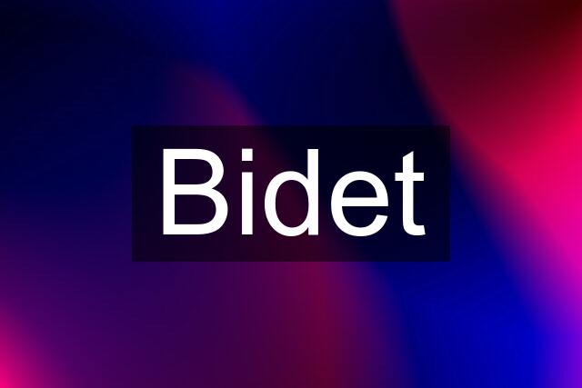 Bidet