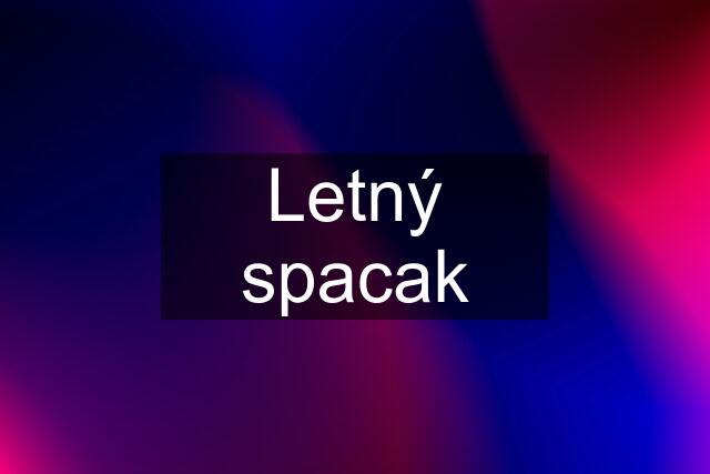 Letný spacak