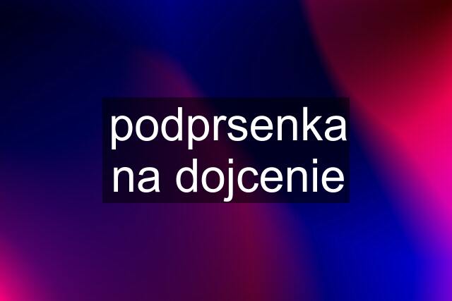 podprsenka na dojcenie