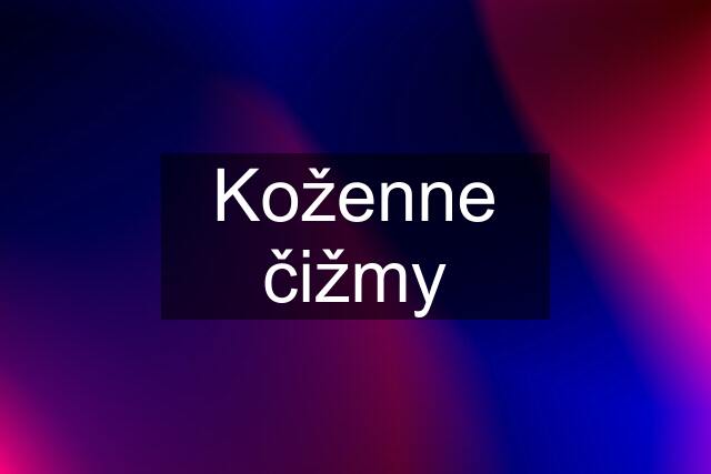 Koženne čižmy