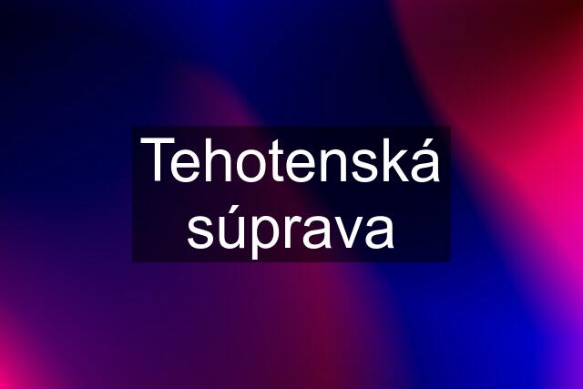 Tehotenská súprava