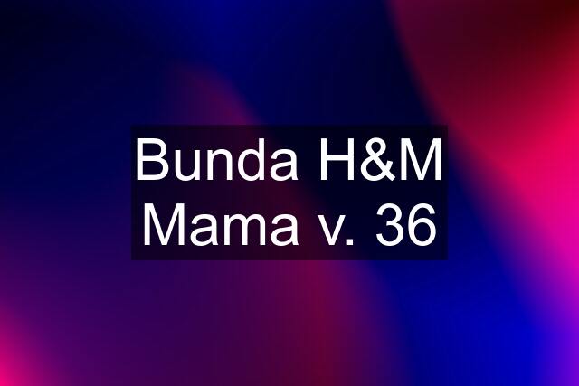 Bunda H&M Mama v. 36